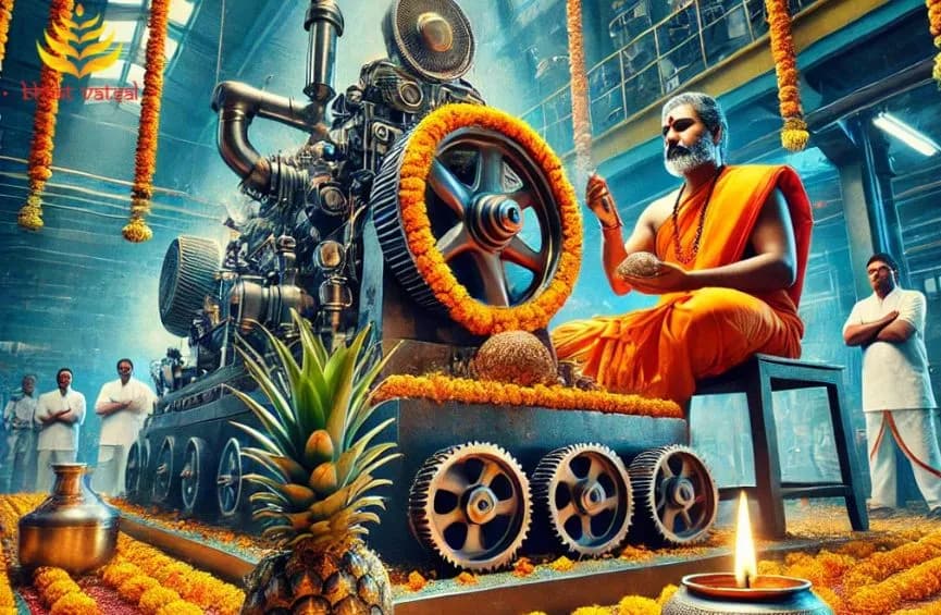 मशीनरी स्थापना की पूजा विधि