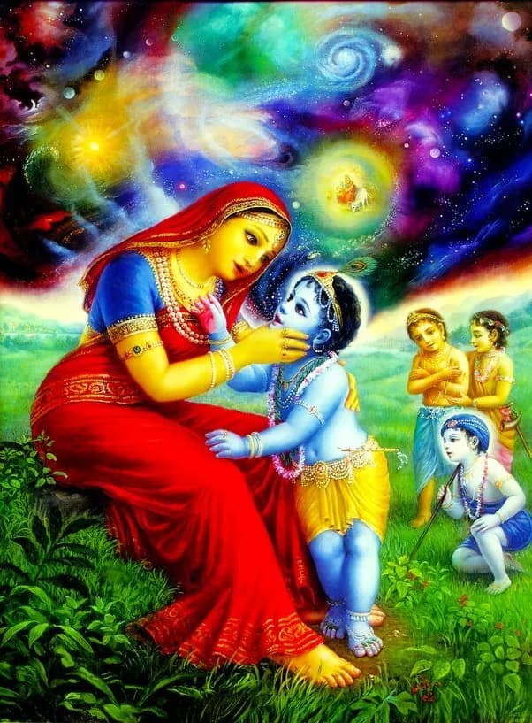 श्रीकृष्ण लीला: कान्हा के मुख में मां यशोदा को दिखा ब्रह्माण्ड, चक्कर खाकर जमीन पर गिरी मैया