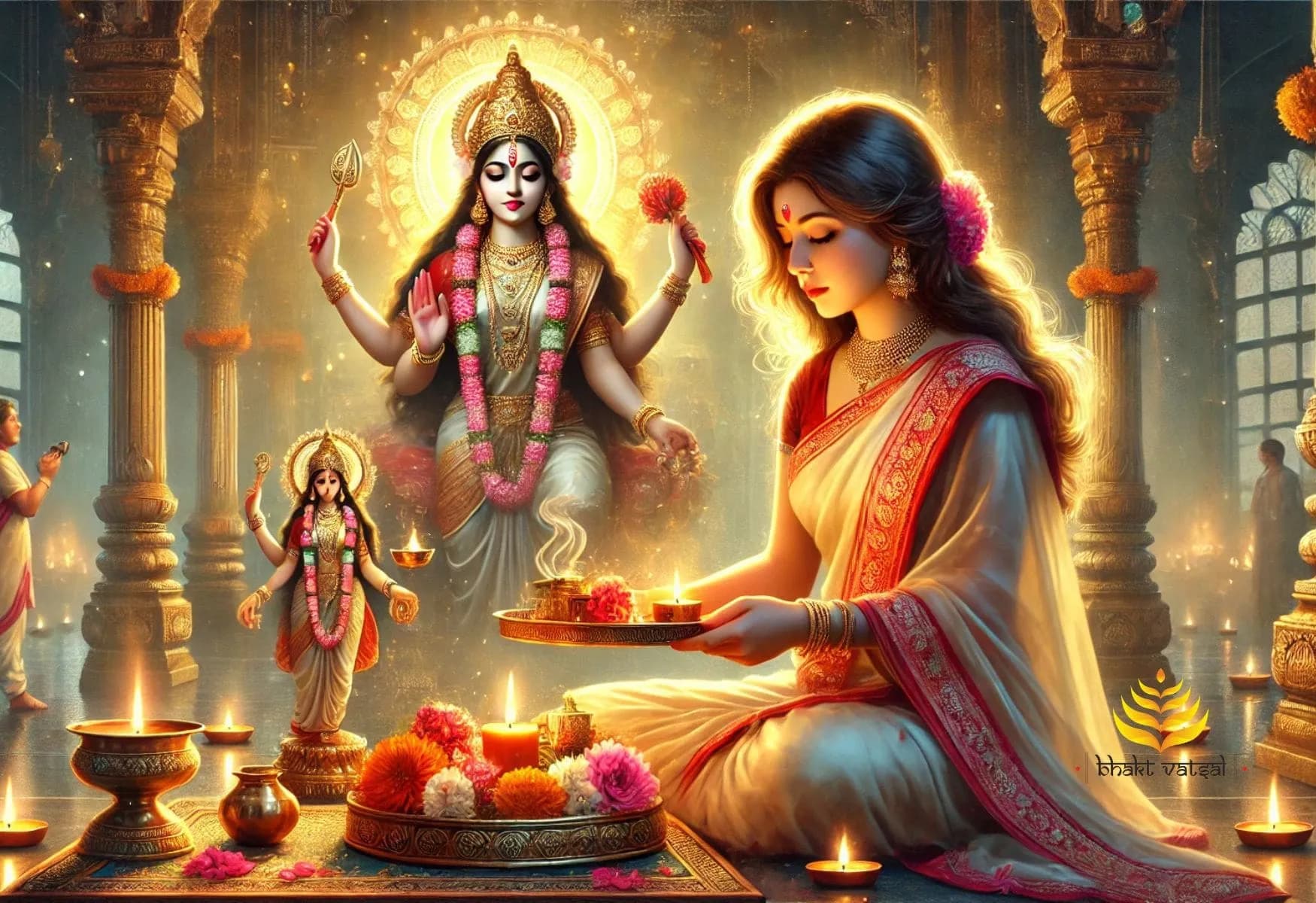 लेके पूजा की थाली