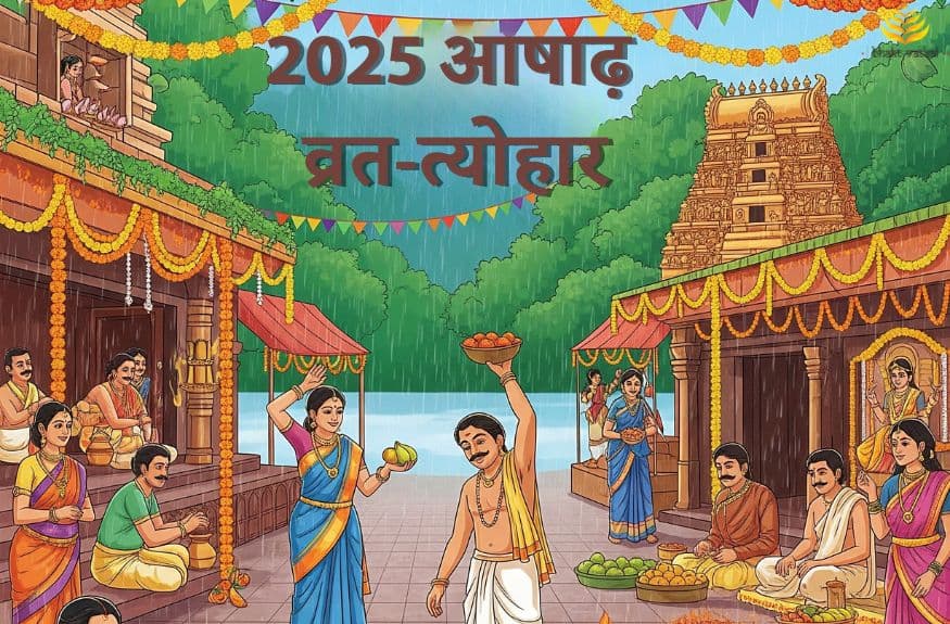 2025 आषाढ़ महीने के व्रत‑त्योहार