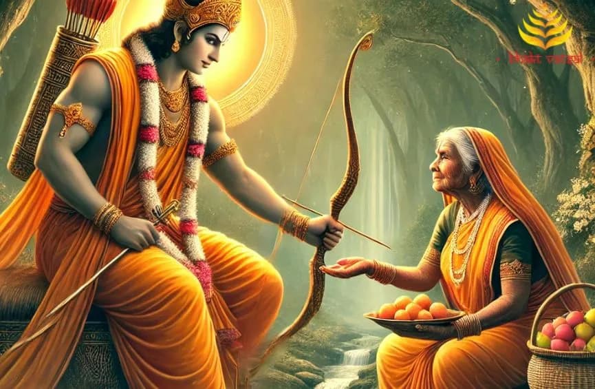 भगवान राम और माता शबरी की भेंट