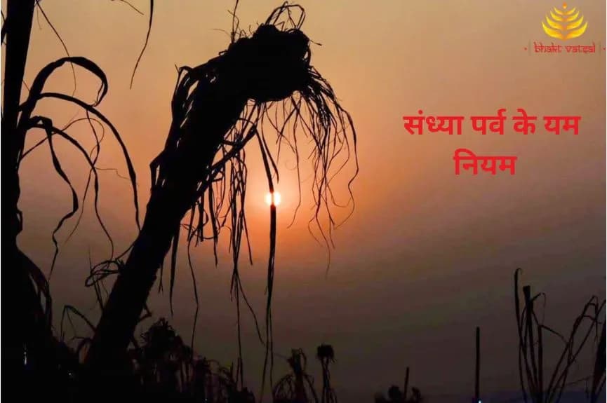 संध्या पर्व के यम नियम