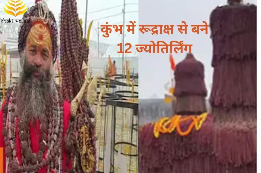 कुंभ में रूद्राक्ष से बने 12 ज्योतिर्लिंग