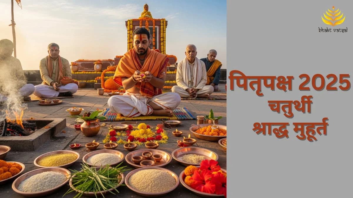 पितृपक्ष 2025 चतुर्थी श्राद्ध मुहूर्त 