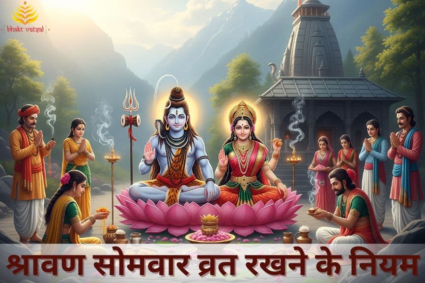 श्रावण सोमवार व्रत रखने के नियम