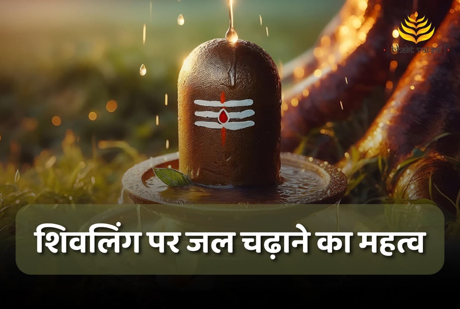 शिवलिंग पर जल चढ़ाने का महत्व